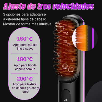 Cepillo alisador™  de pelo inalámbrico