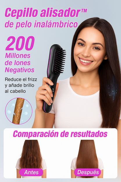 Cepillo alisador™  de pelo inalámbrico